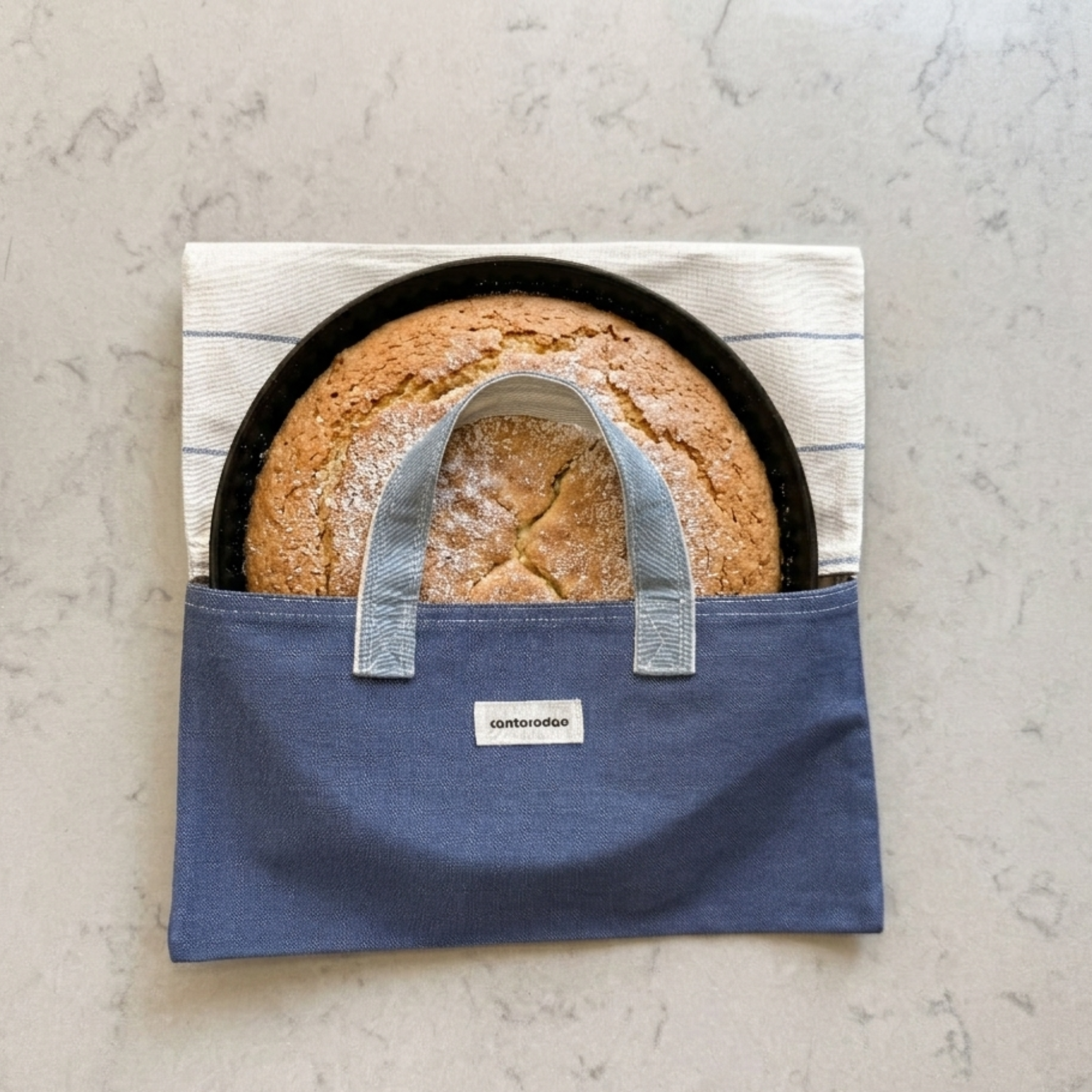 Porta tartas textil hecho a mano en España, Cantorodao